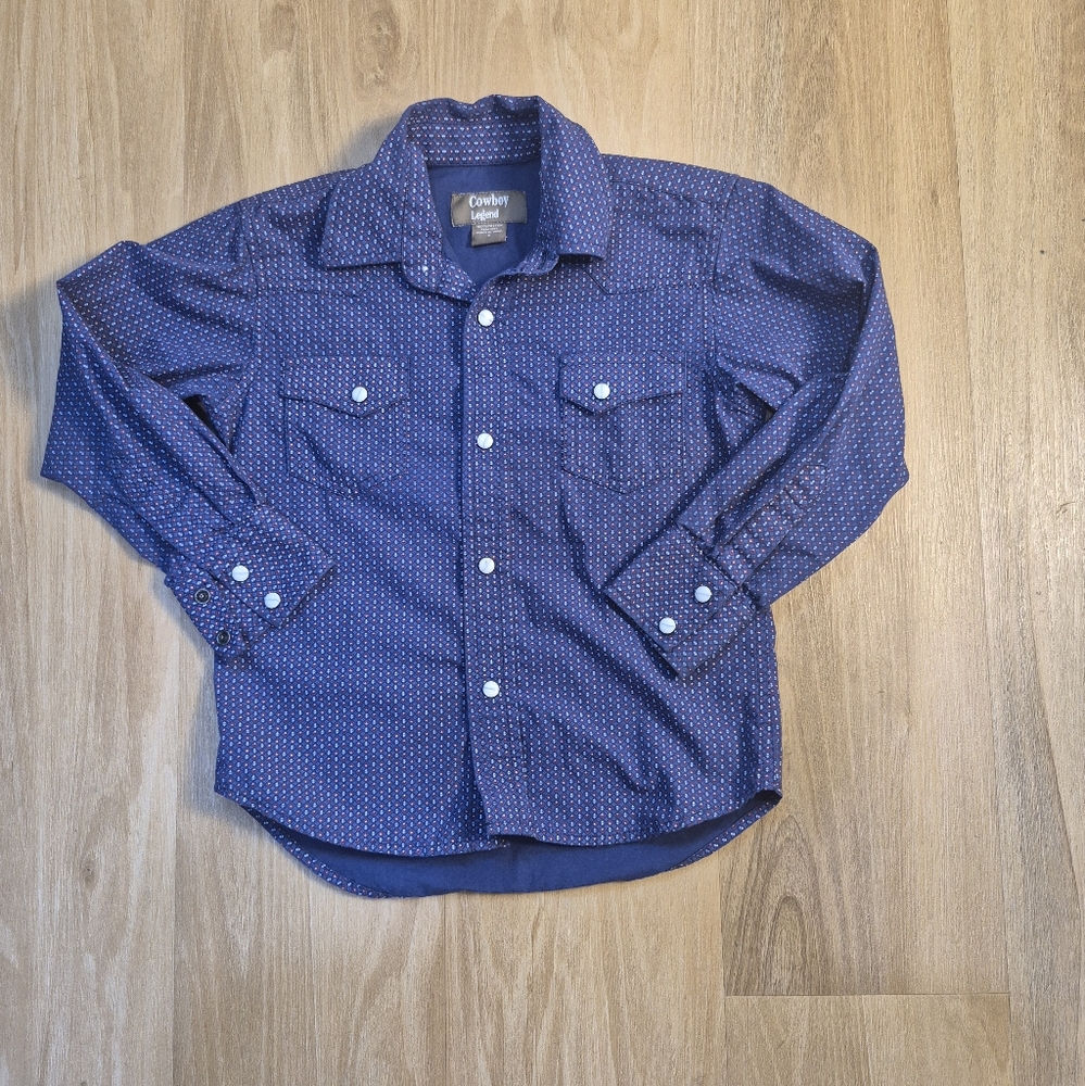 Blue Button-Up Shirt